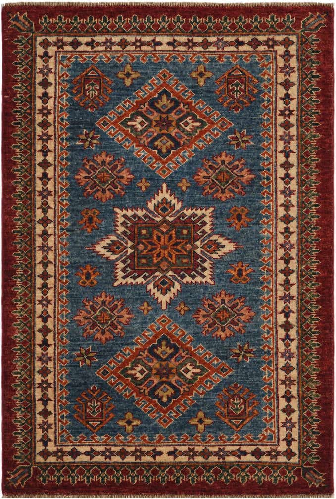 2' 10 x 4' 3 Hand Knotted Kazak Rug