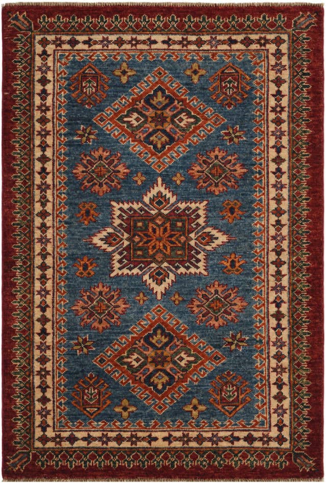 Detail image of 85cm x 130cm Hand Knotted Kazak Rug