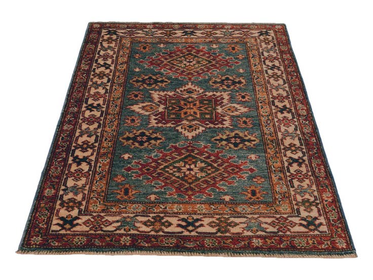 Detail image of 2' 9 x 4' 1 Hand Knotted Kazak Rug