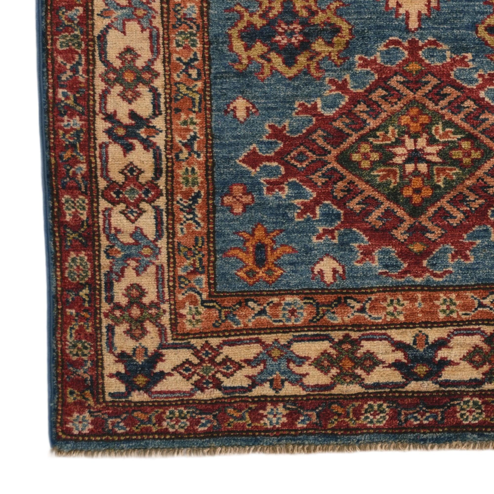 2' 9 x 4' 1 Hand Knotted Kazak Rug