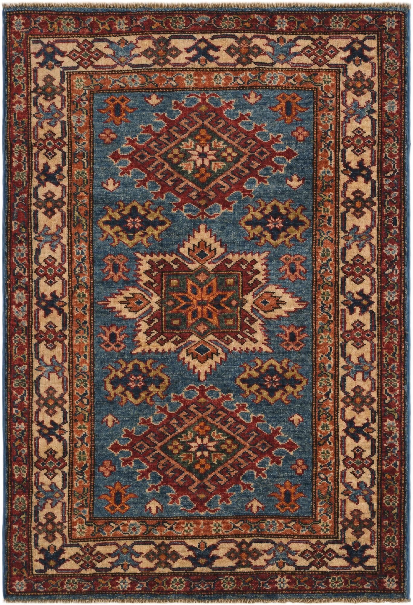 2' 9 x 4' 1 Hand Knotted Kazak Rug