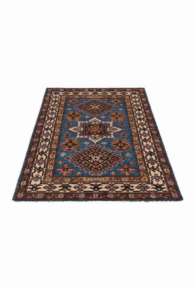 Detail image of 2' 10 x 4' 4 Hand Knotted Kazak Rug