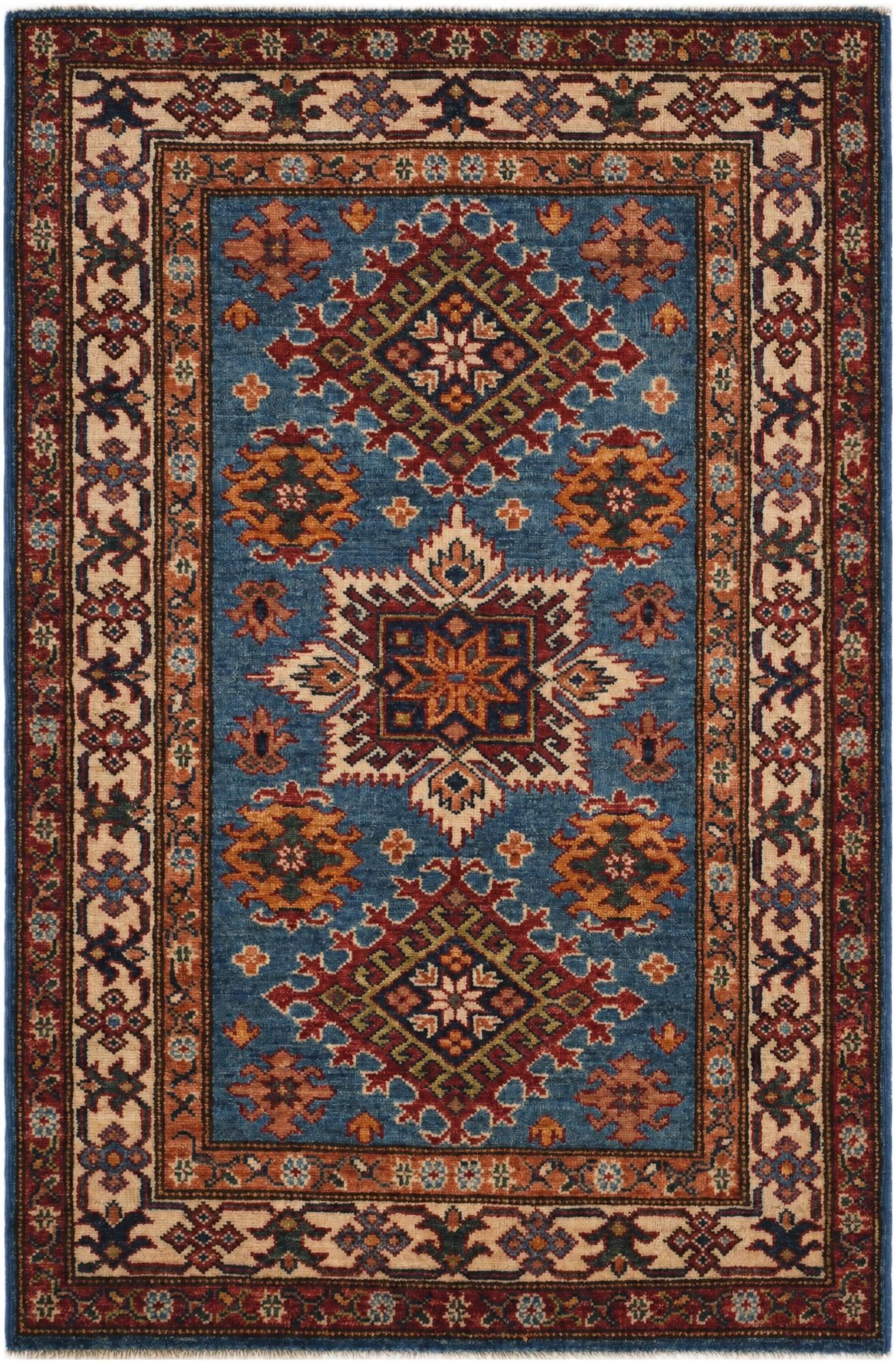 2' 10 x 4' 4 Hand Knotted Kazak Rug