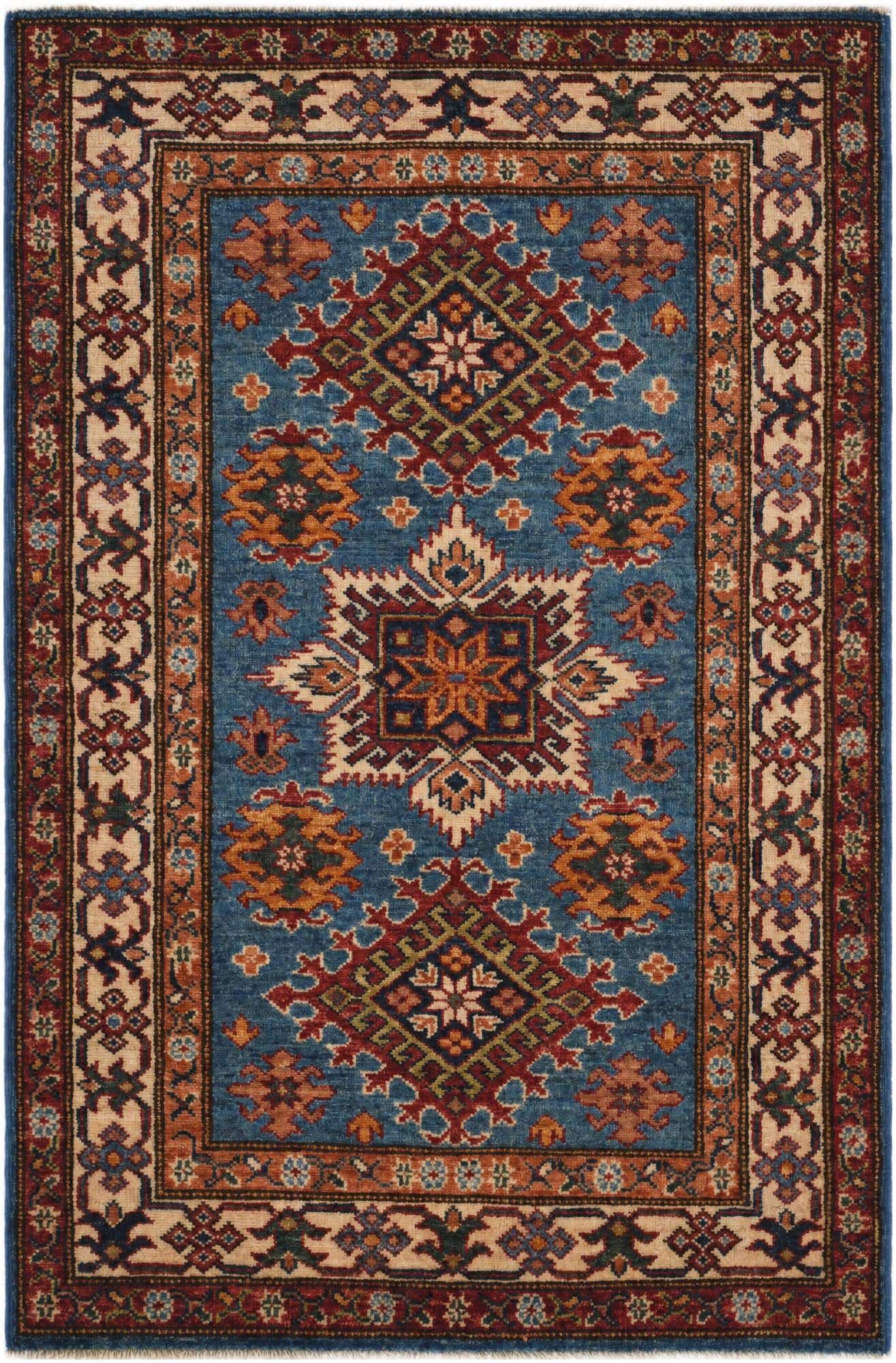 2' 10 x 4' 4 Hand Knotted Kazak Rug