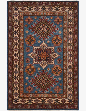 2' 10 x 4' 4 Hand Knotted Kazak Rug