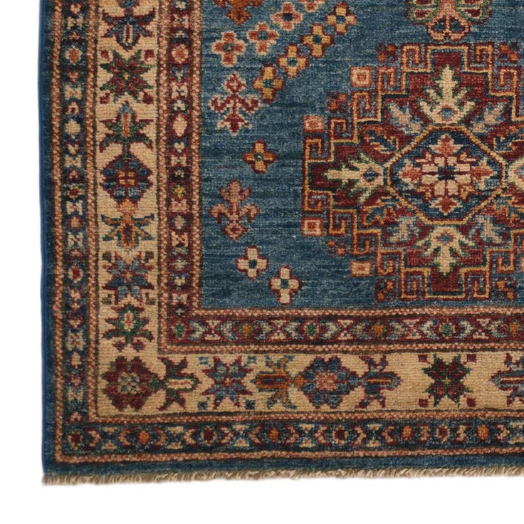 Detail image of 2' 8 x 4' 2 Hand Knotted Kazak Rug