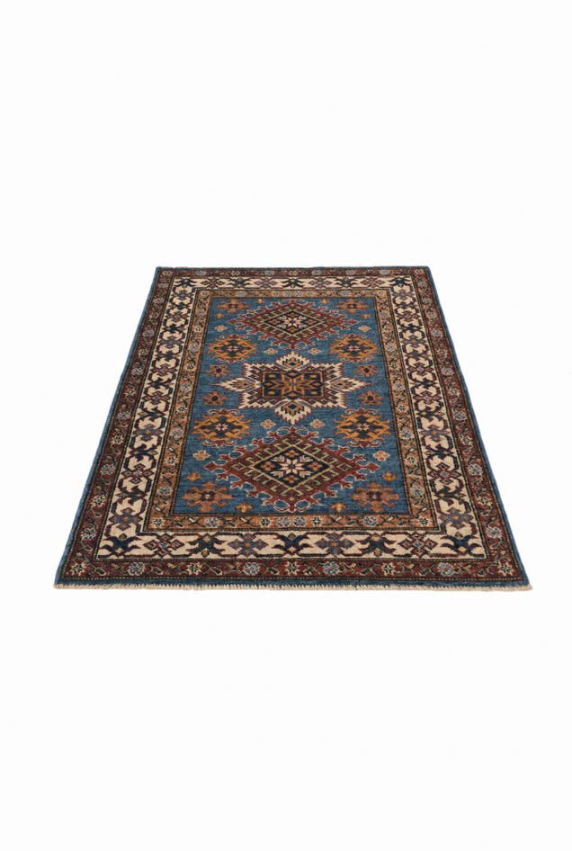 Detail image of 2' 10 x 4' 5 Hand Knotted Kazak Rug