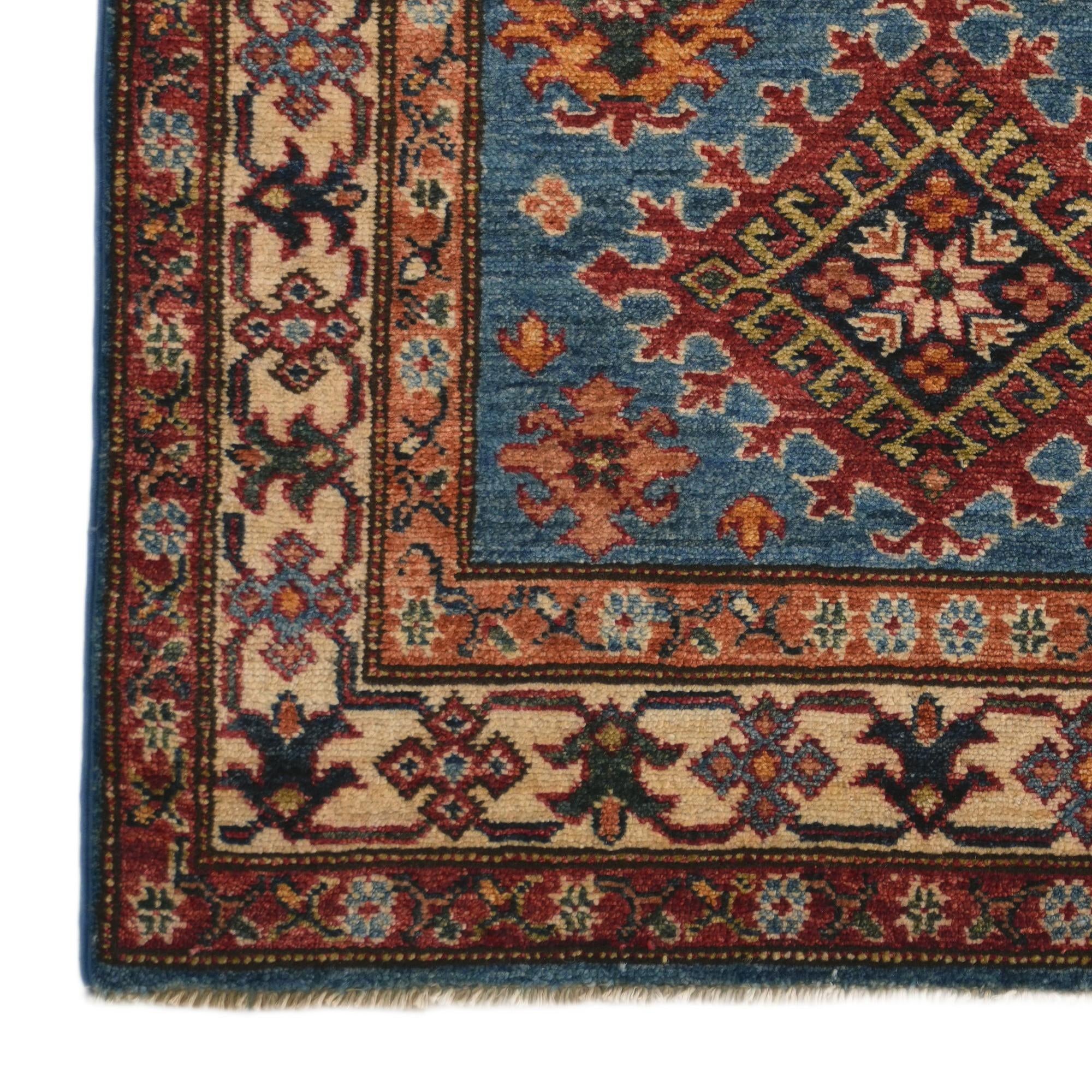 2' 10 x 4' 5 Hand Knotted Kazak Rug