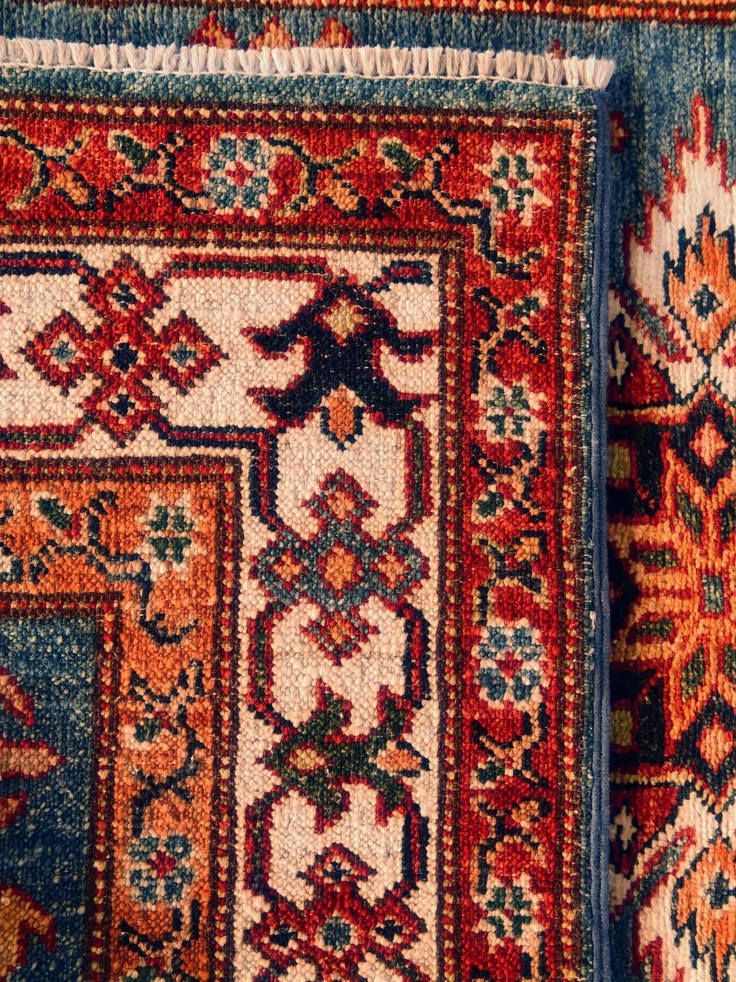 85cm x 135cm Hand Knotted Kazak Rug