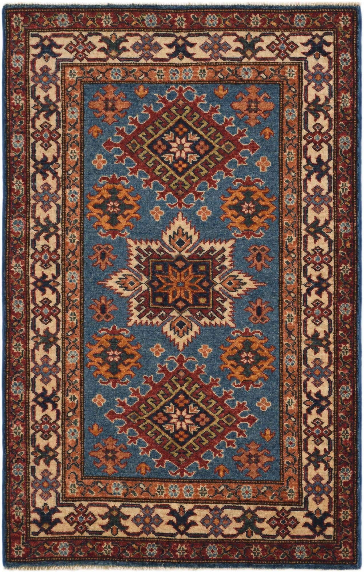 2' 10 x 4' 5 Hand Knotted Kazak Rug
