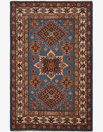 2' 10 x 4' 5 Hand Knotted Kazak Rug