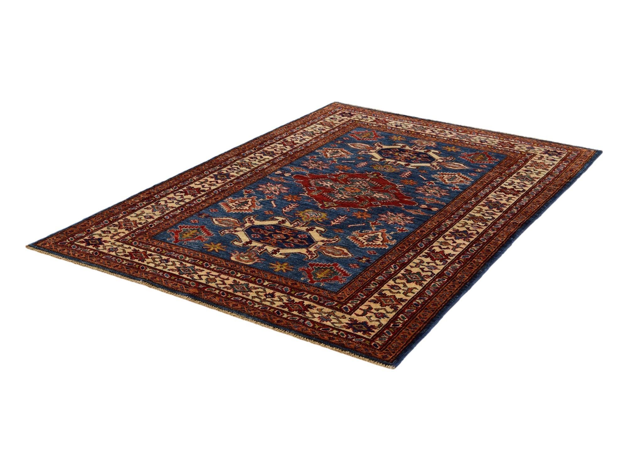 4' 1 x 5' 10 Hand Knotted Kazak Rug