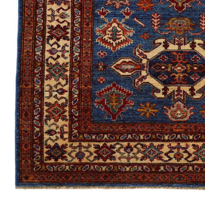 4' 1 x 5' 10 Hand Knotted Kazak Rug