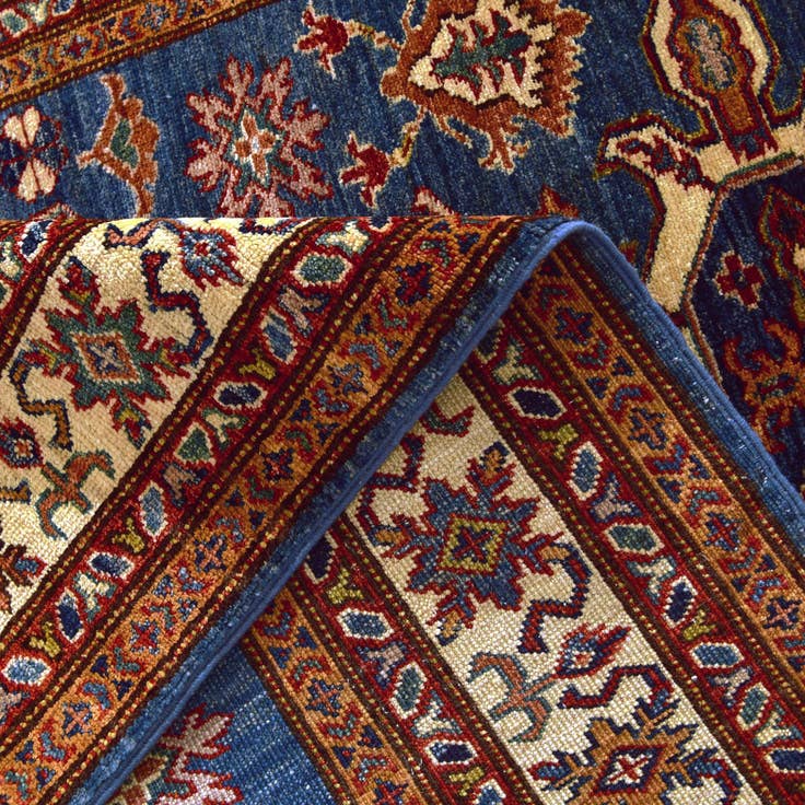 Detail image of 4' 1 x 5' 10 Hand Knotted Kazak Rug
