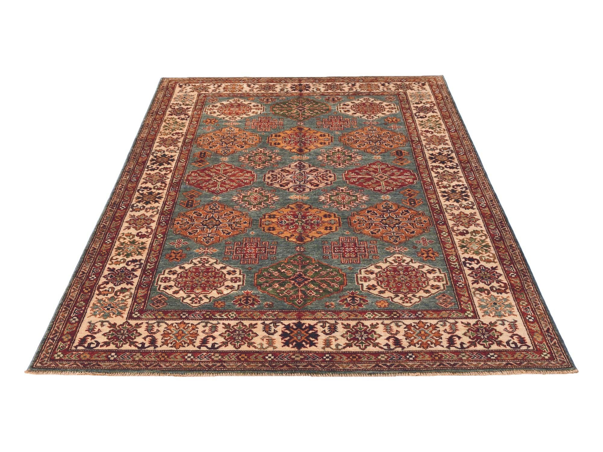 5' x 6' 9 Hand Knotted Kazak Rug