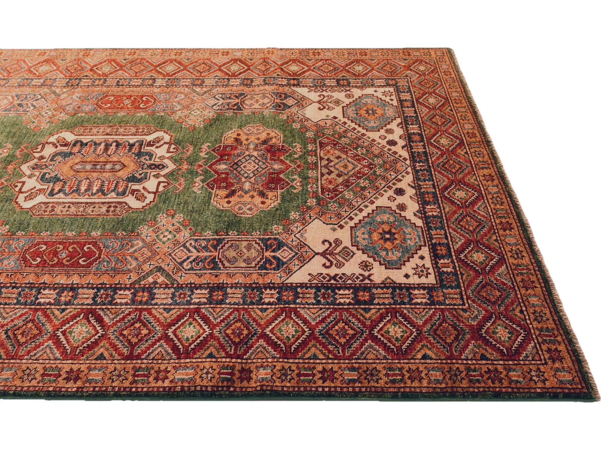 5' x 6' 6 Hand Knotted Kazak Rug