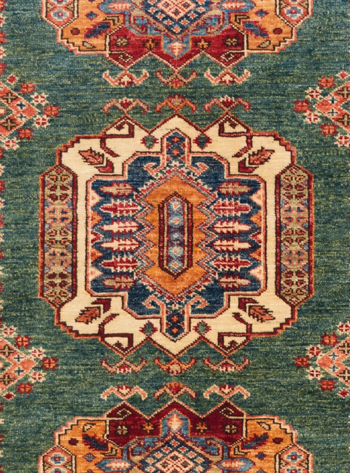5' x 6' 6 Hand Knotted Kazak Rug