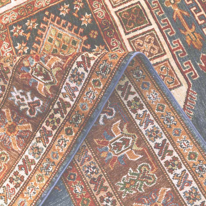 6' 1 x 8' 10 Hand Knotted Kazak Rug