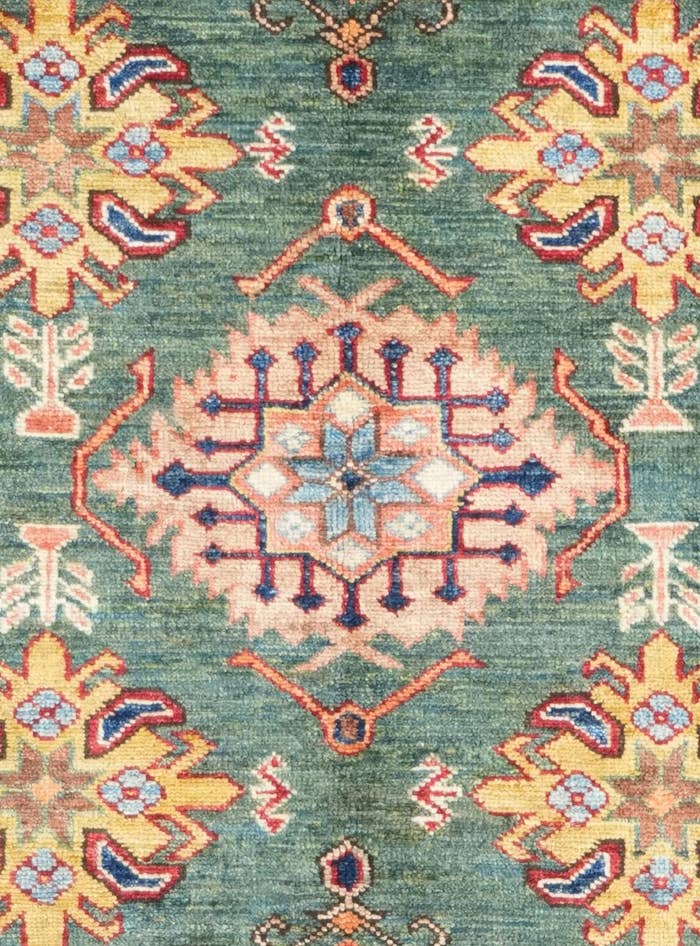 Detail image of 6' 1 x 9' Hand Knotted Kazak Rug