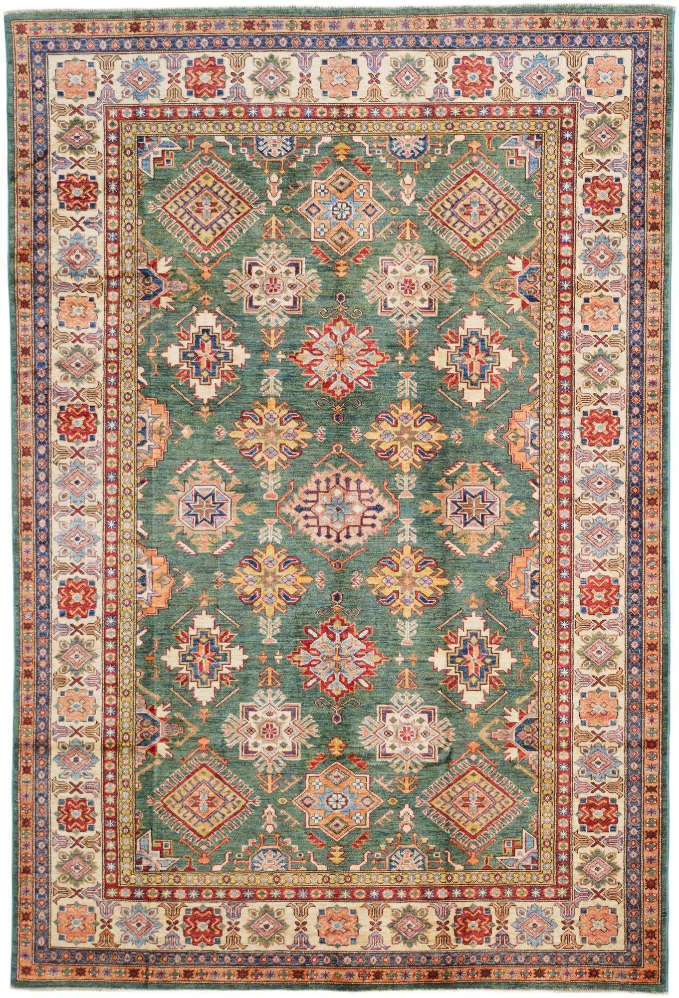 6' 1 x 9' Hand Knotted Kazak Rug