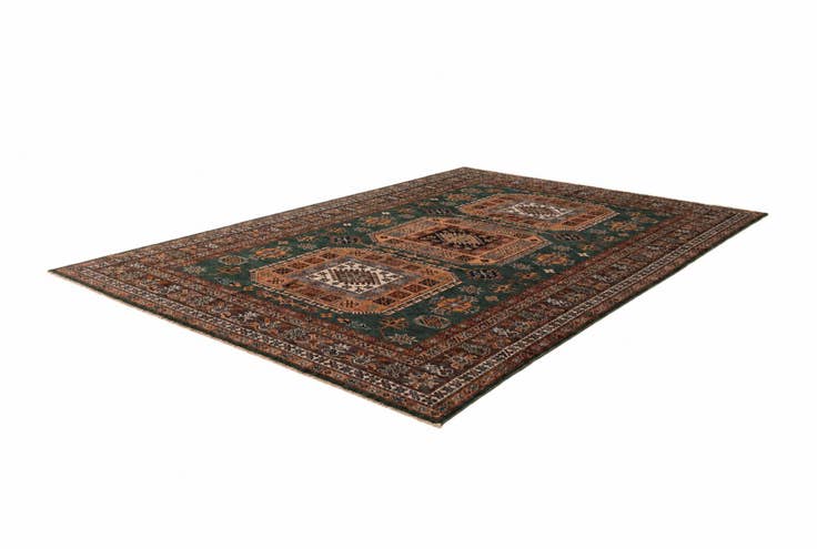 Detail image of 6' 1 x 8' 11 Hand Knotted Kazak Rug