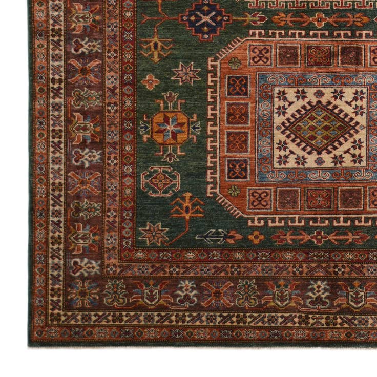 Detail image of 6' 1 x 8' 11 Hand Knotted Kazak Rug