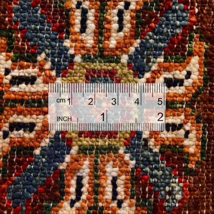 Detail image of 6' 1 x 8' 11 Hand Knotted Kazak Rug