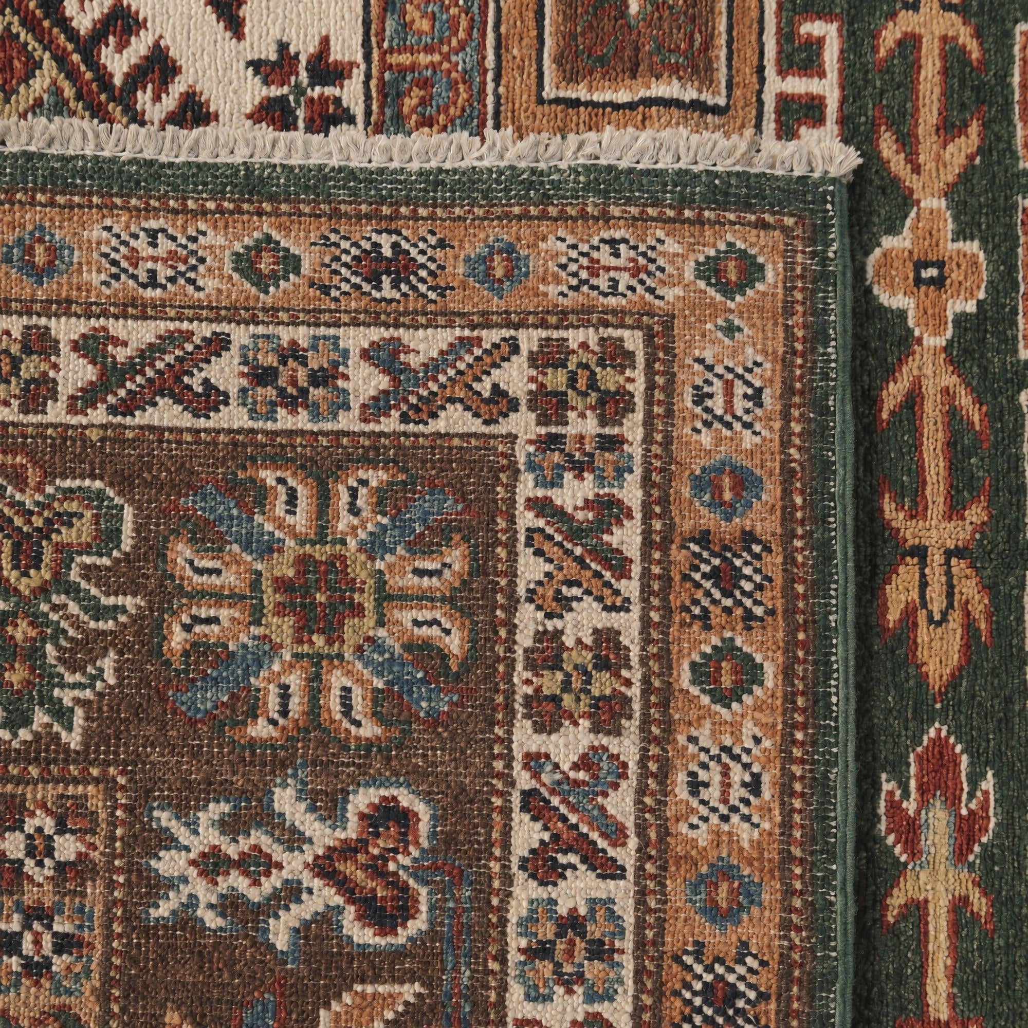 185cm x 270cm Hand Knotted Kazak Rug