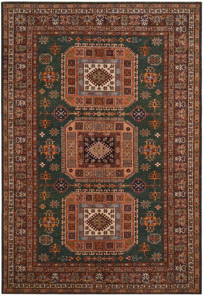 6' 1 x 8' 11 Hand Knotted Kazak Rug