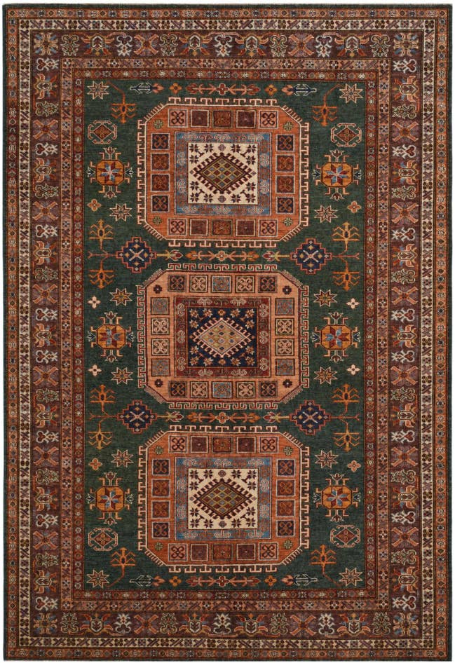 Detail image of 185cm x 270cm anudado a mano Kazak Alfombra