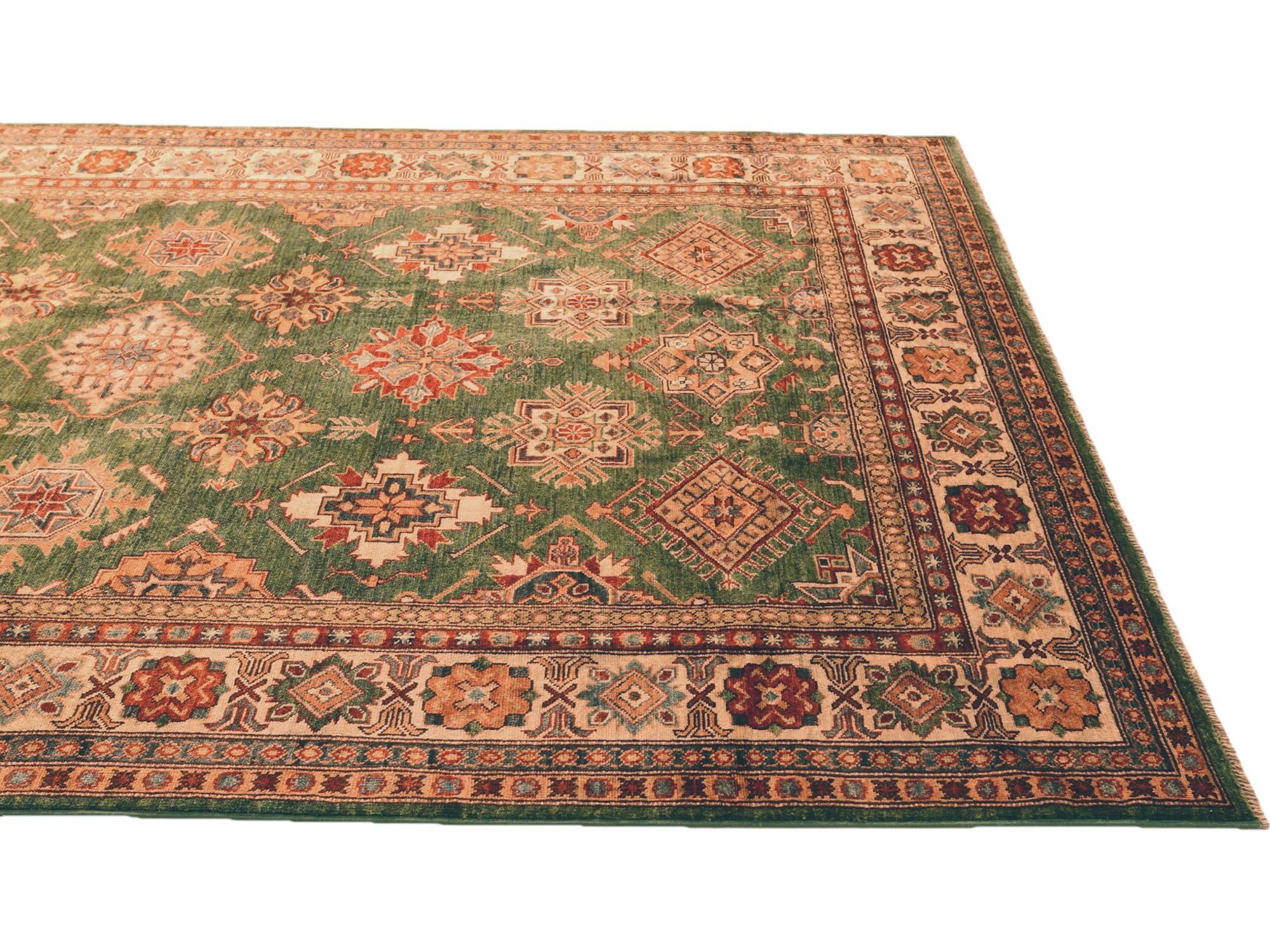 6' 2 x 9' Hand Knotted Kazak Rug