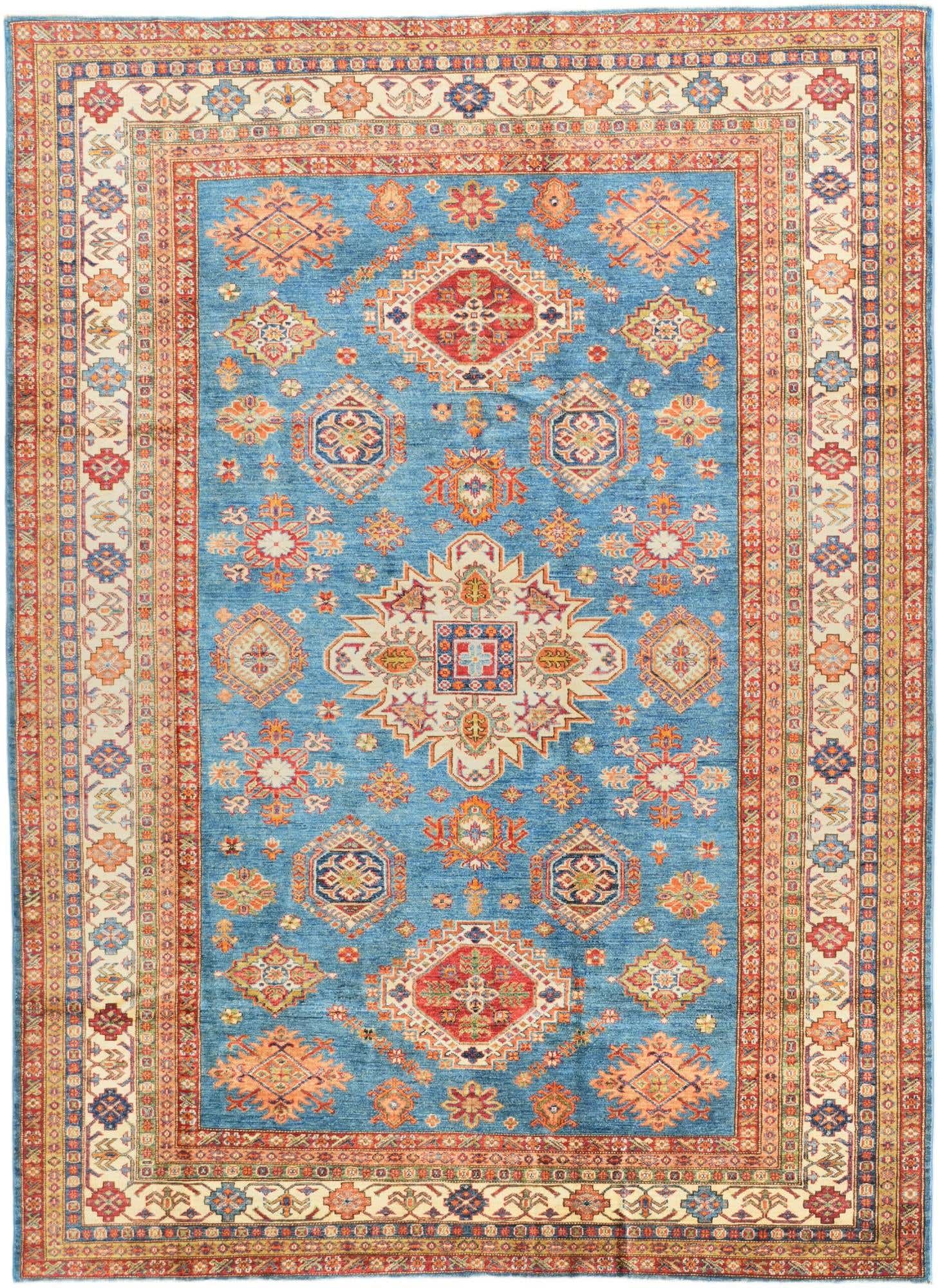6' 11 x 9' 5 Hand Knotted Kazak Rug