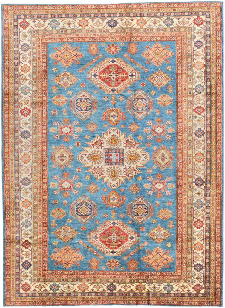 6' 11 x 9' 5 Hand Knotted Kazak Rug