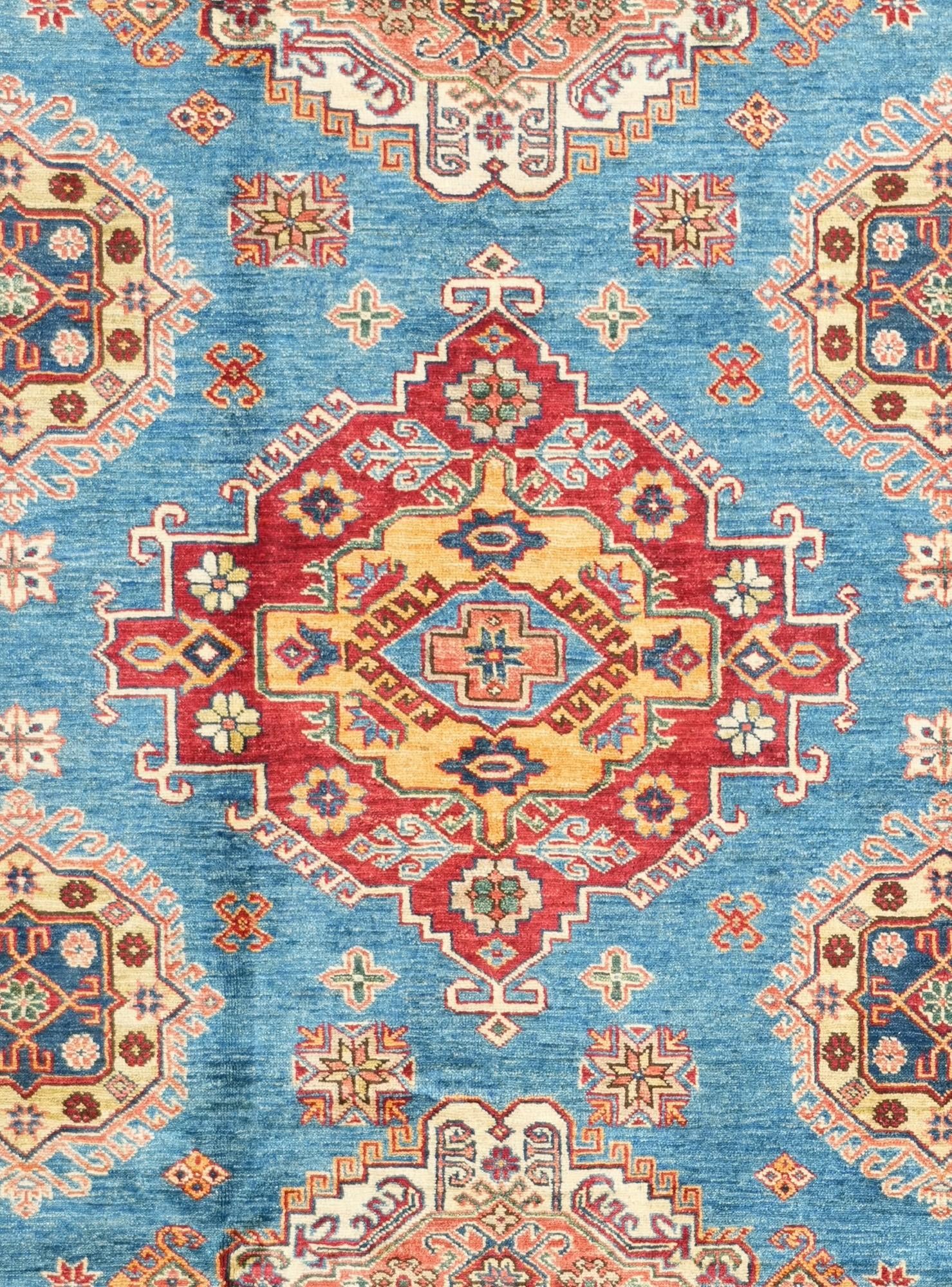 6' 9 x 10' Hand Knotted Kazak Rug