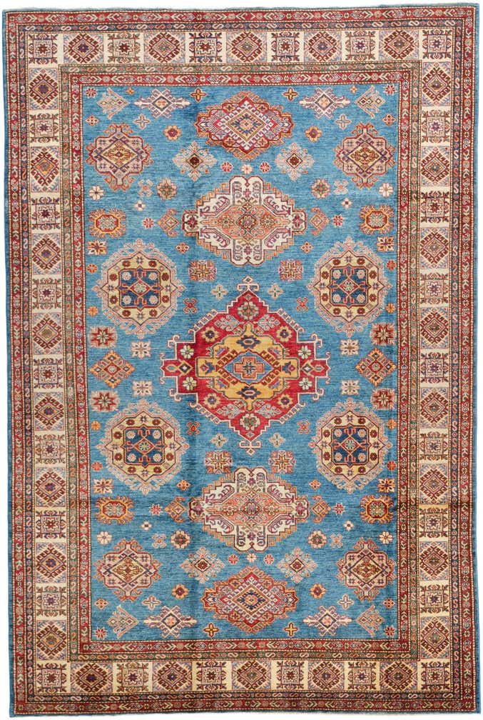 6' 9 x 10' Hand Knotted Kazak Rug