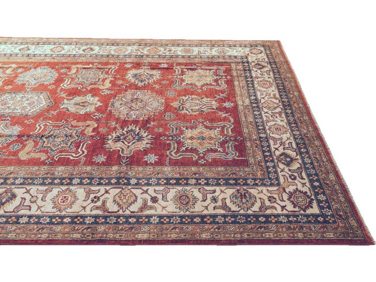 Detail image of 6' 9 x 9' 5 Hand Knotted Kazak Rug