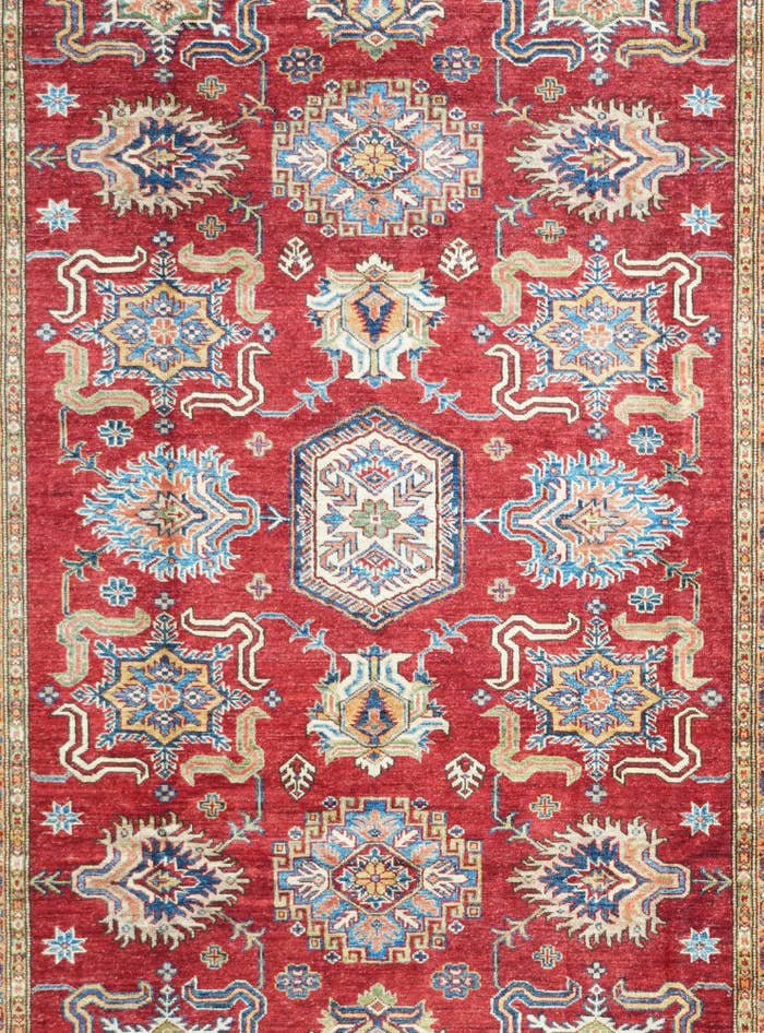 Detail image of 6' 9 x 9' 5 Hand Knotted Kazak Rug