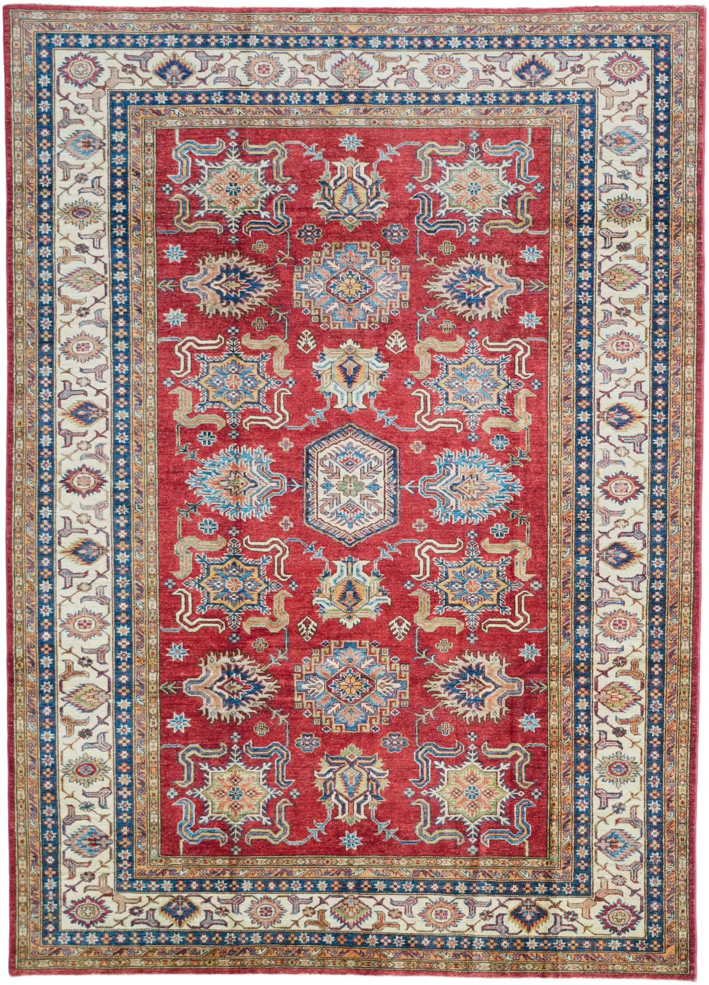 6' 9 x 9' 5 Hand Knotted Kazak Rug