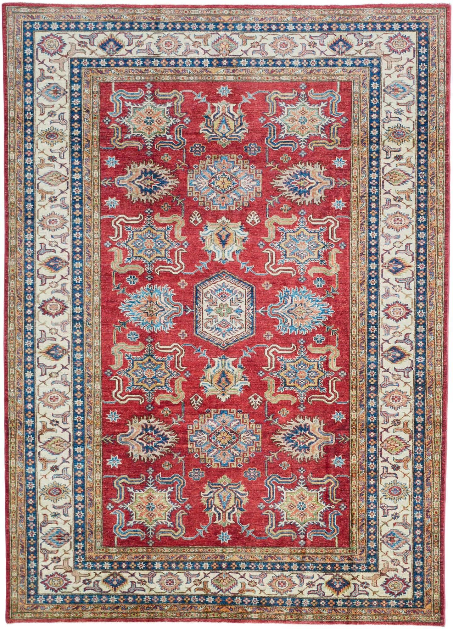 6' 9 x 9' 5 Hand Knotted Kazak Rug