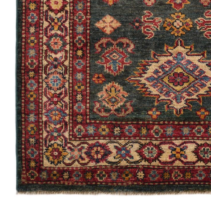 Detail image of 2' 11 x 4' 2 Hand Knotted Kazak Rug