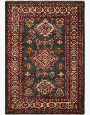 2' 11 x 4' 2 Hand Knotted Kazak Rug