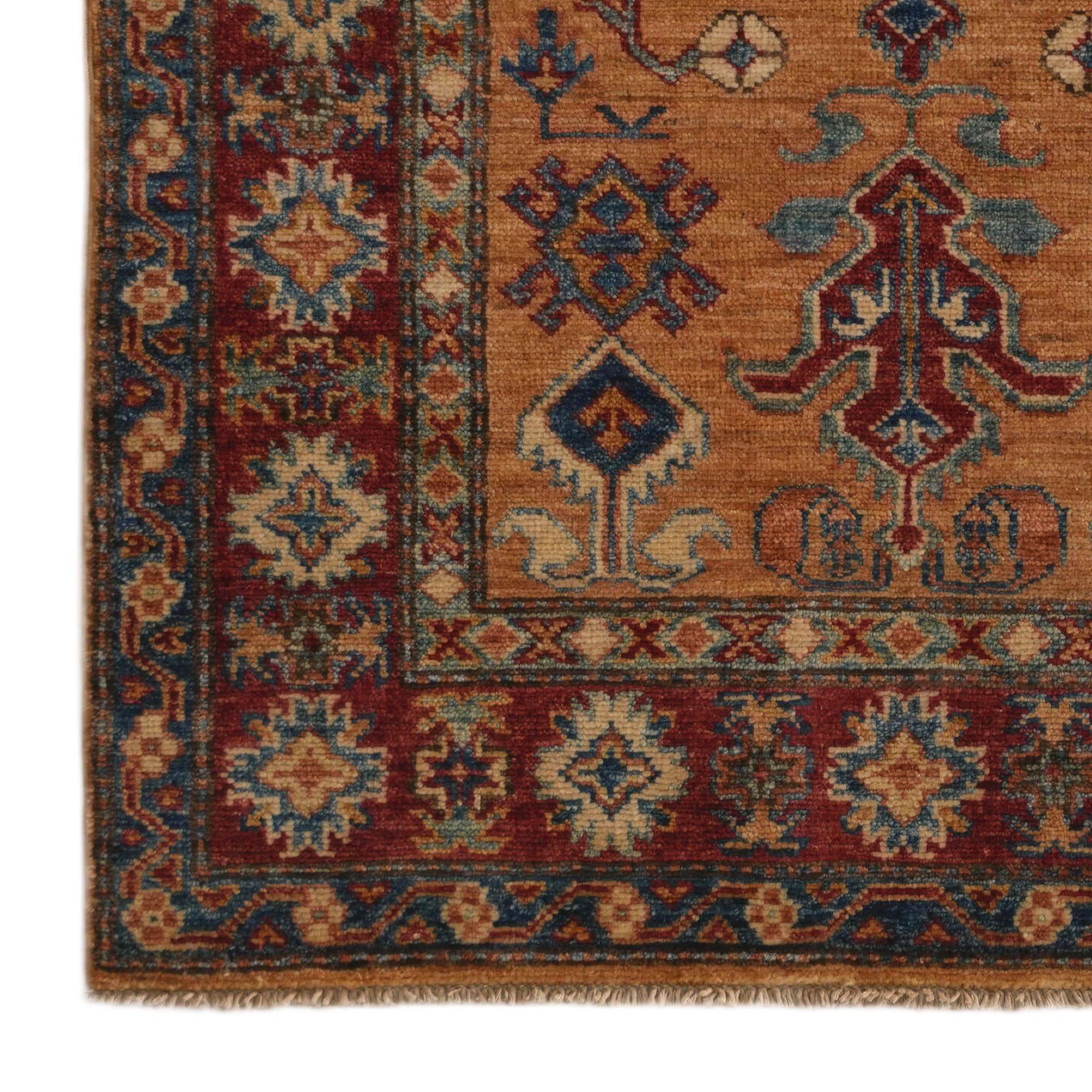 2' 8 x 4' 1 Hand Knotted Kazak Rug