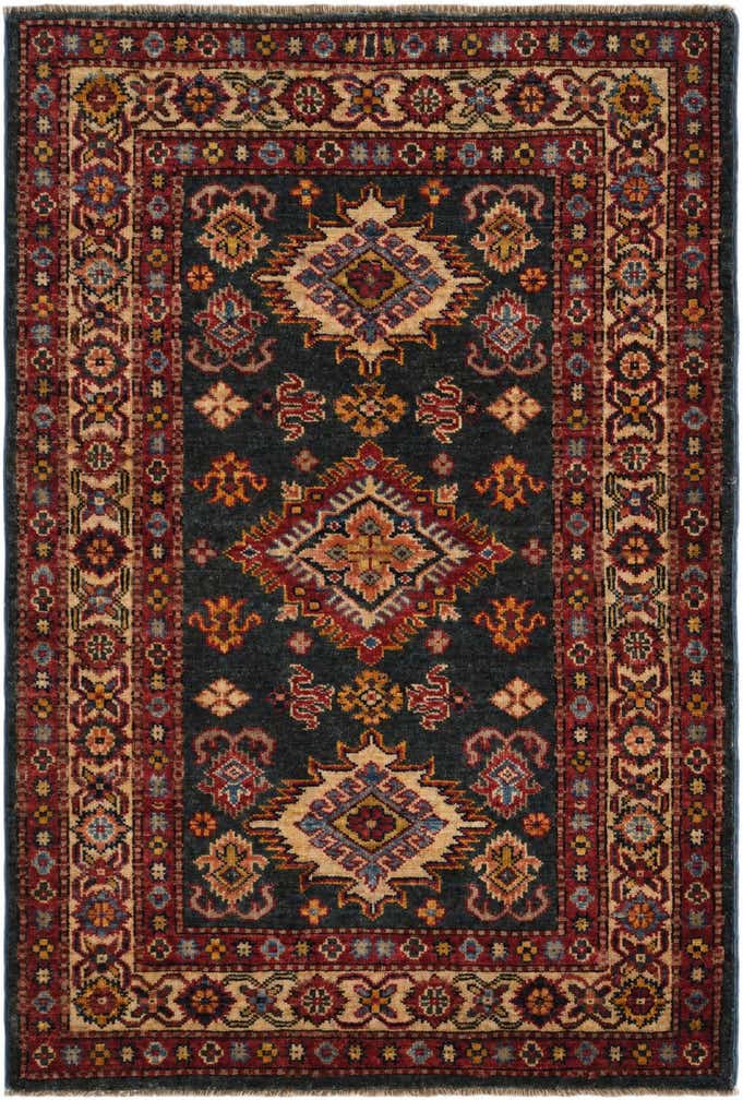 2' 11 x 4' 2 Hand Knotted Kazak Rug