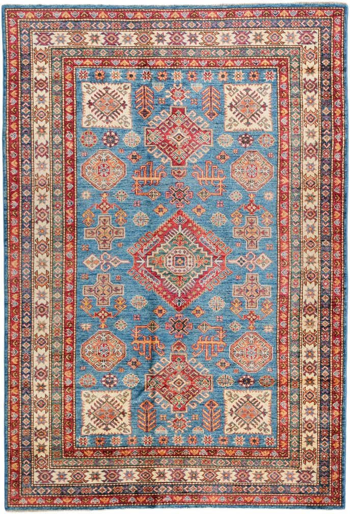 5' 1 x 7' 6 Hand Knotted Kazak Rug