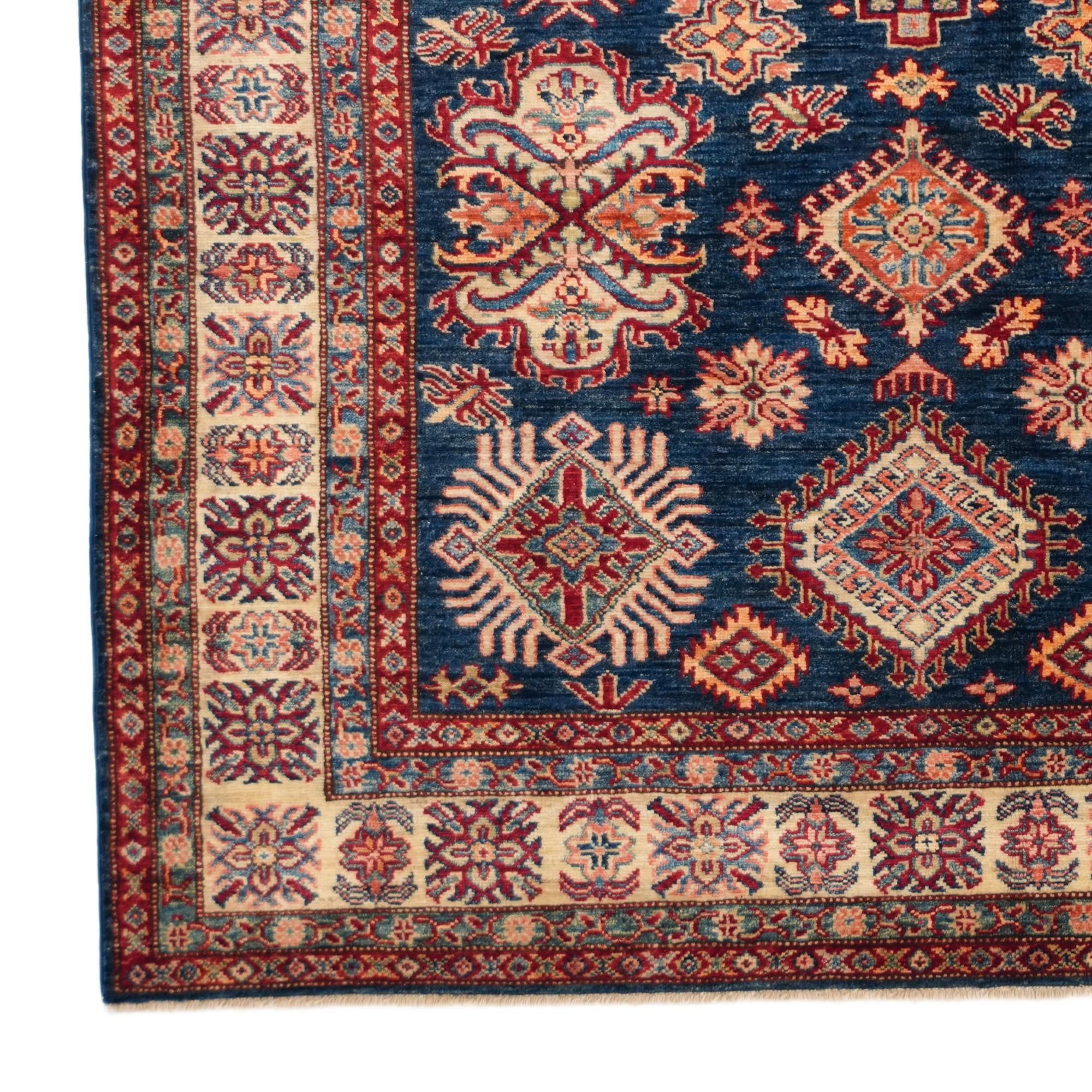 5' 1 x 6' 6 Hand Knotted Kazak Rug