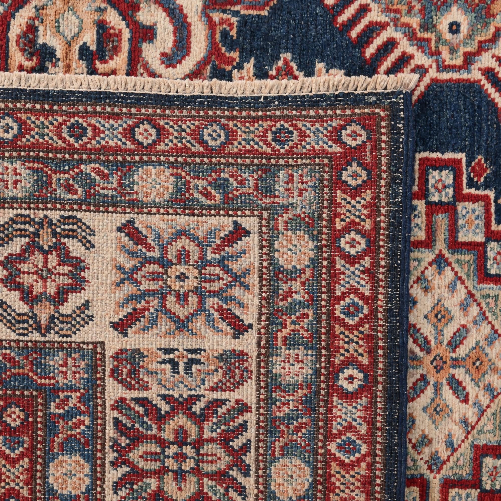 5' 1 x 6' 6 Hand Knotted Kazak Rug