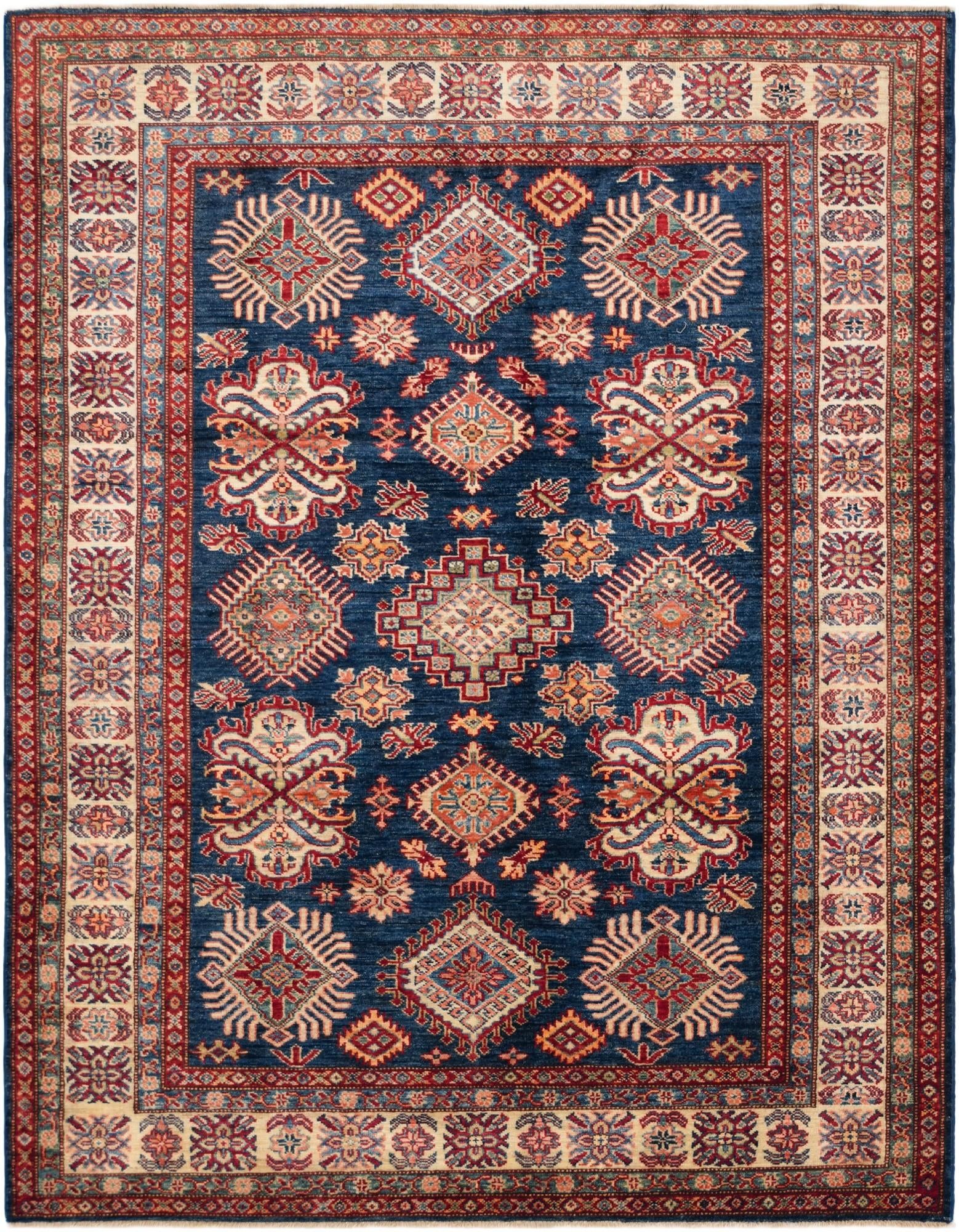 5' 1 x 6' 6 Hand Knotted Kazak Rug
