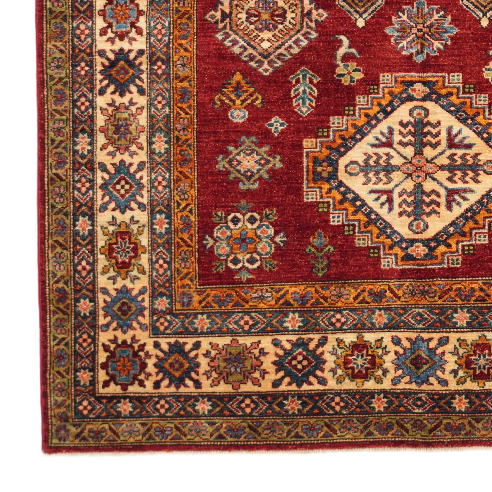 5' 1 x 7' 1 Hand Knotted Kazak Rug
