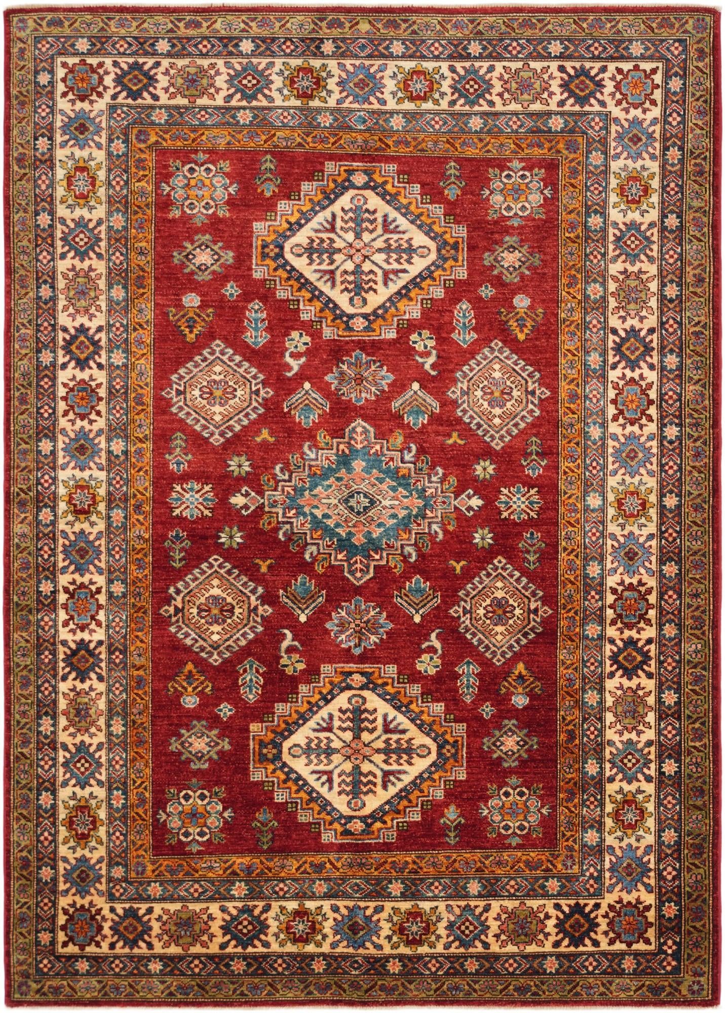 5' 1 x 7' 1 Hand Knotted Kazak Rug