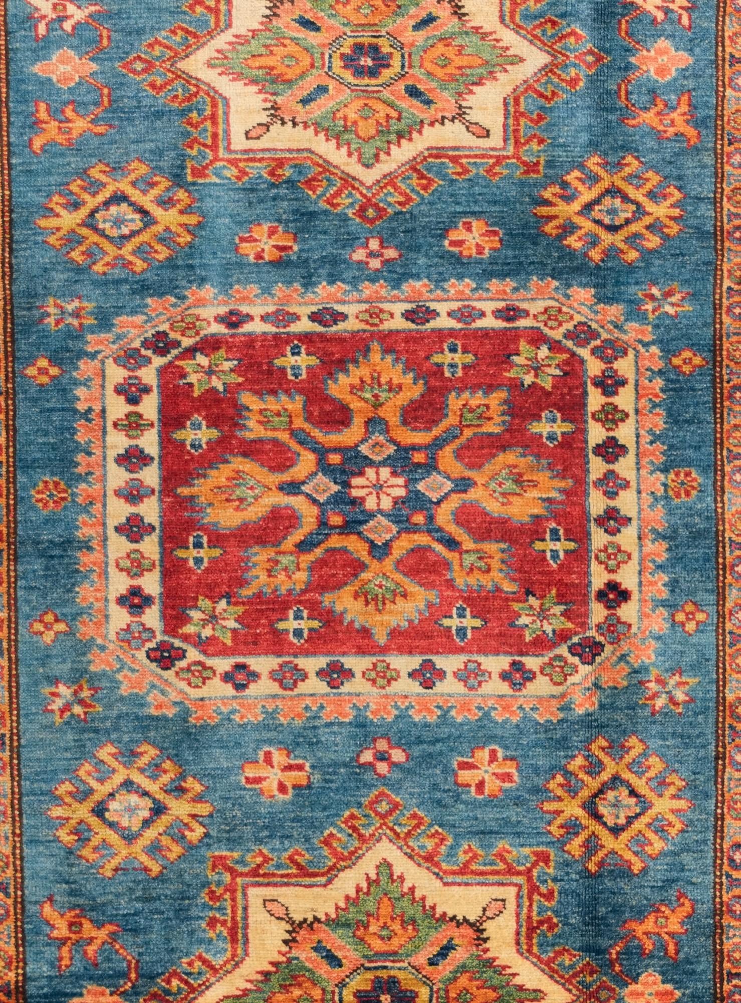 3' 10 x 5' 7 Hand Knotted Kazak Rug